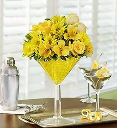 Martini Bouquet<BR>Lemon Drop Davis Floral Clayton Indiana from Davis Floral